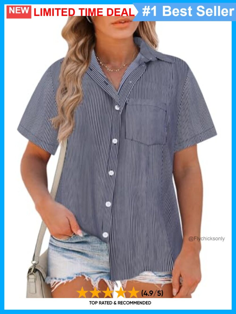 Plus Size Button Down Blouse Rolled Cuff Short Sleeve Casual Work Top